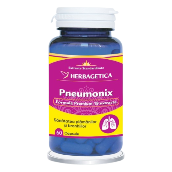 Poza produs Pneumonix, Herbagetica | 60 capsule