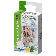Plasturi pentru rau de transport X 5 buc, Minut