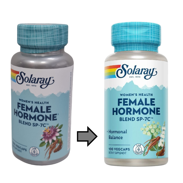 Solaray Female Hormone Blend, Secom | 100 capsule — poza produs 2/3