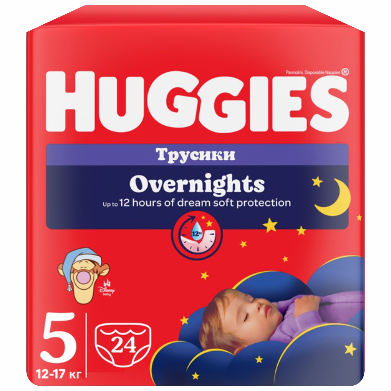 Poza produs HUGGIES PANTS OVERNIGHTS NR.5 12-17KG X 24BUC