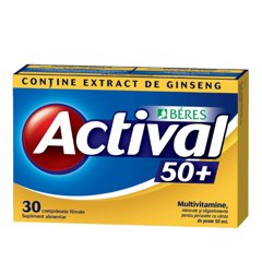 Actival 50+, Beres Pharmaceuticals | 30 comprimate