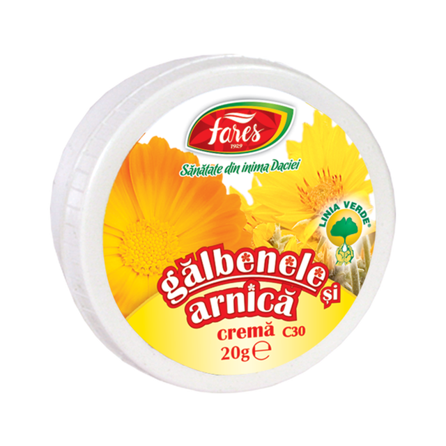 Poza produs Galbenele si arnica, C30, crema, Fares | 20G