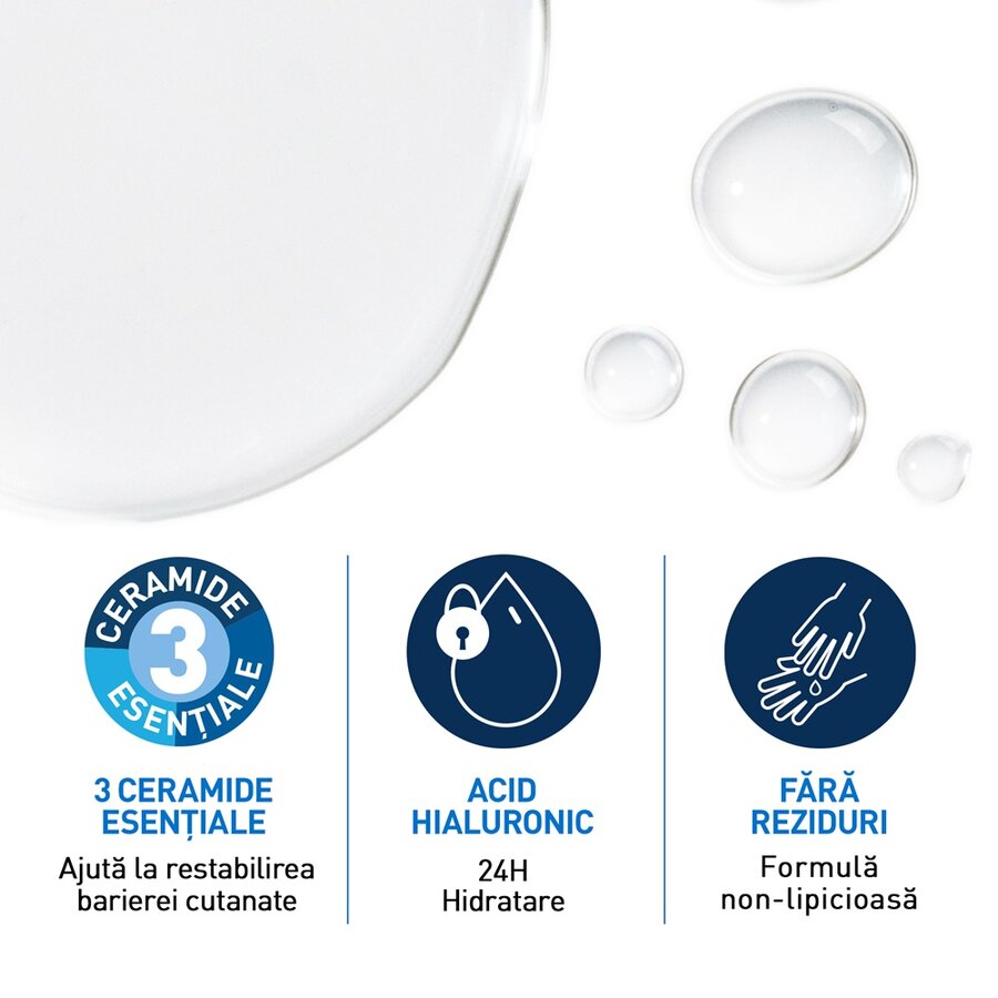 Apa micelara hidratanta pentru ten Normal si Uscat, Cerave | 400 ml — poza produs 7/7