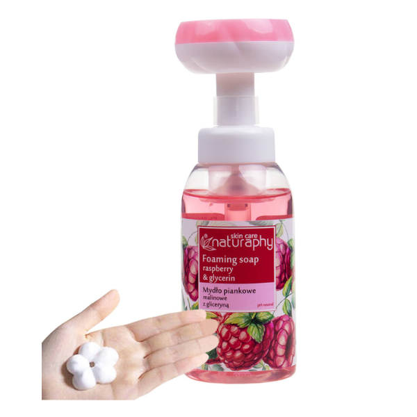 Poza produs Sapun - spuma cu Zmeura si Glicerina Naturaphy, Blux | 300 ml