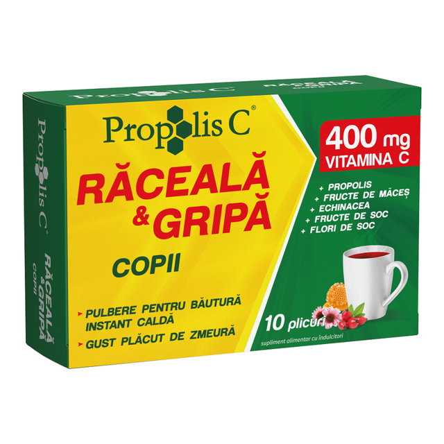 Poza produs Propolis C raceala si gripa copii, Fiterman Pharma  | 10 plicuri