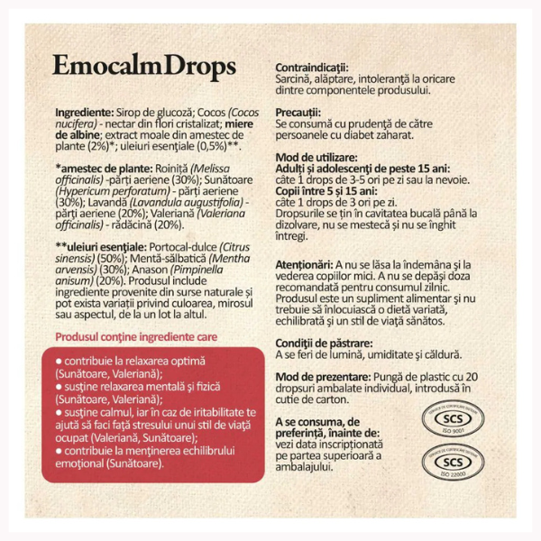 Poza produs Emocalm Drops, Dacia Plant | 100 g