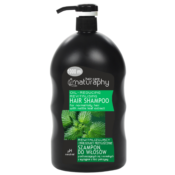 Poza produs Sampon pentru par normal si gras cu extract din frunze de Urzica Naturaphy, Blux | 1L