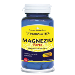 Magneziu Forte, Herbagetica | 60 capsule