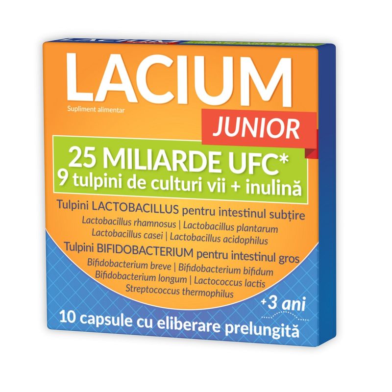 Poza produs Lacium JUNIOR 25 miliarde UFC, Zdrovit , NP Pharma | 10 capsule