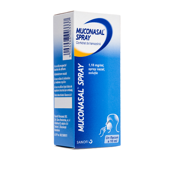 Poza produs Muconasal spray nazal solutie 1,18 mg/ml, Sanofi | 10 ml
