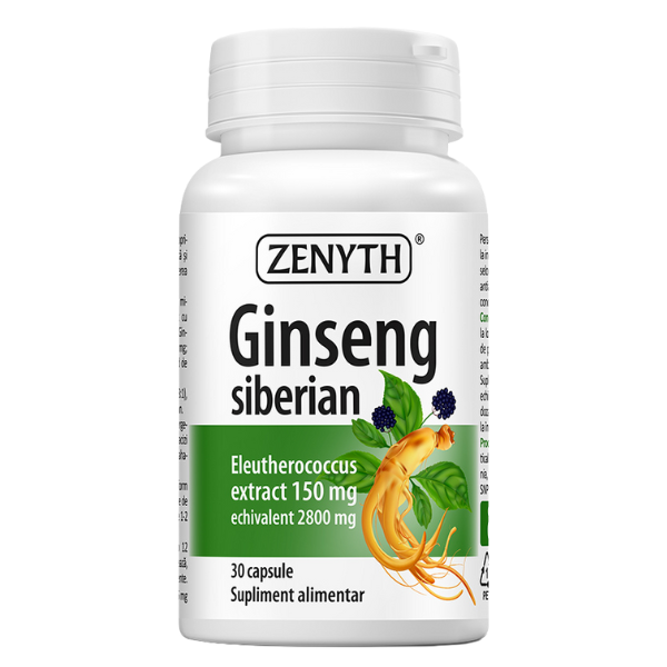 Poza produs Ginseng siberian 150 mg, Zenyth | 30 capsule
