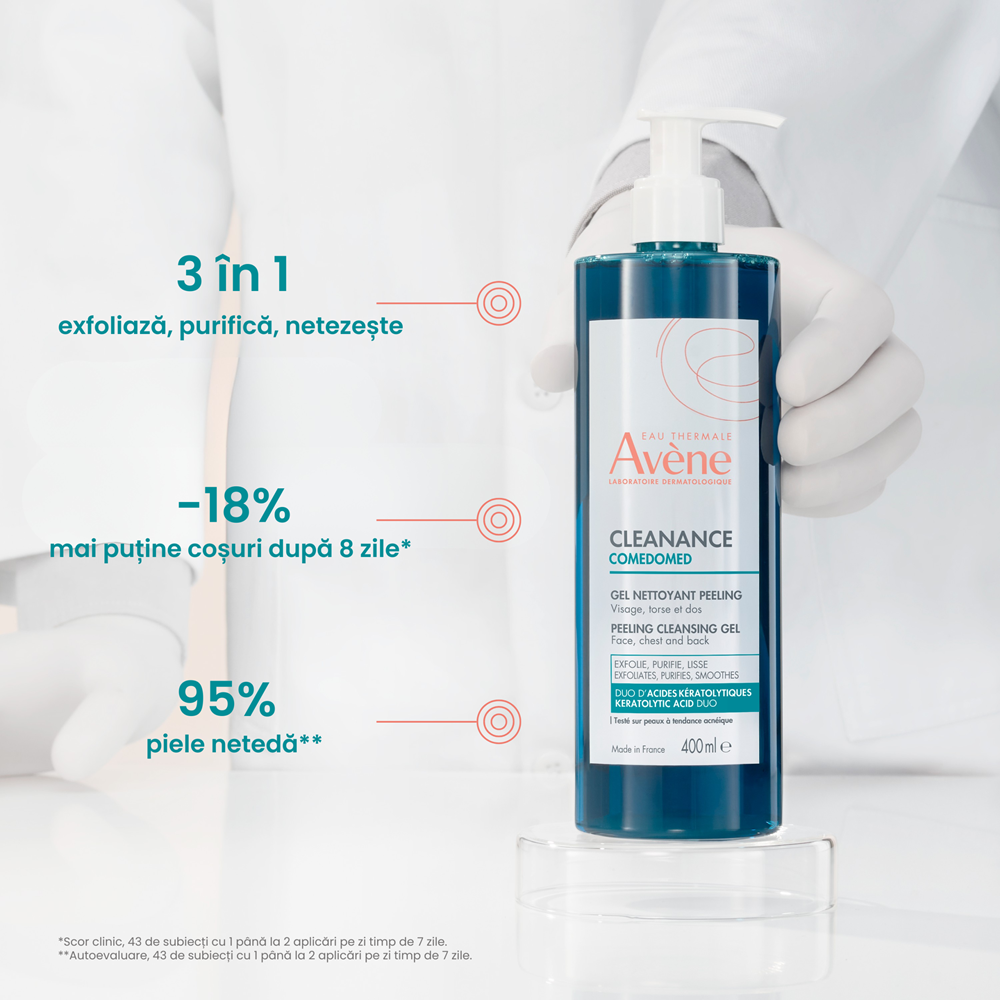 Poza produs Avene Cleanance Comedomed gel de curatare | 400 ml
