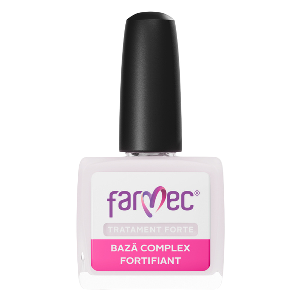 Baza Complex Fortifiant cu Hexanal, Uleiuri vegetale și MgCuZn, Farmec Tratament Forte | 11 ml  — poza produs 1/2