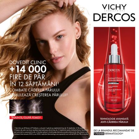 Poza produs Serum capilar R.E.G.E.N Booster Dercos Aminexil, Vichy | 90 ml
