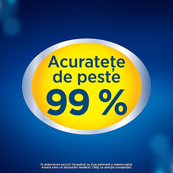 Test de sarcina digital cu indicator de saptamani, Clearblue | 1 bucata — poza produs 7/10
