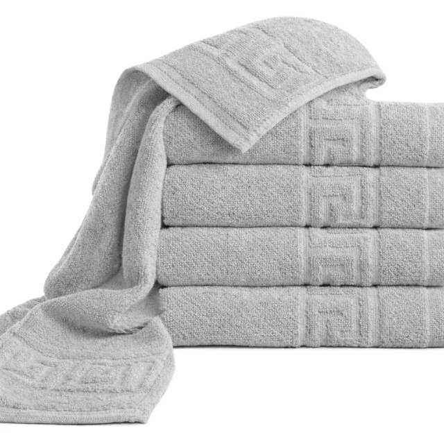 Poza produs Set prosop GREEK BORDER 100% bbc Gri, Ralex | 2 buc