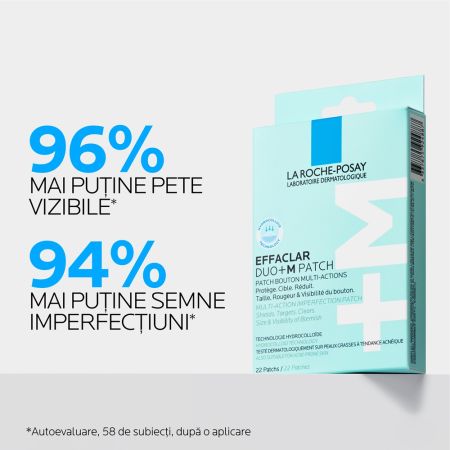 Poza produs EFFACLAR DUO+ M PLASTURI ANTI-ERUPTII CUTANATE 22BUC