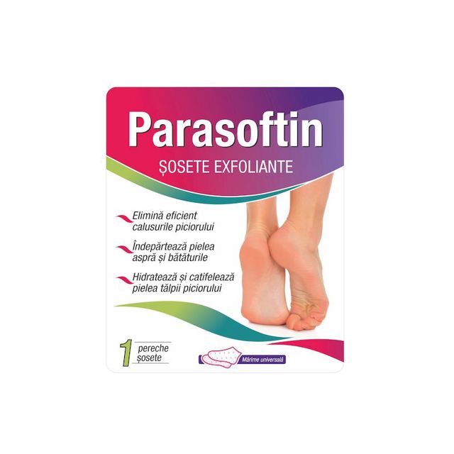 Poza produs Parasoftin Sosete exfoliante | 1 pereche