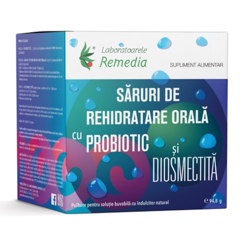 SARURI REHIDRATARE ORALA CU PROBIOTICE SI DIOSMECTITA 12+6+6 PLICURI