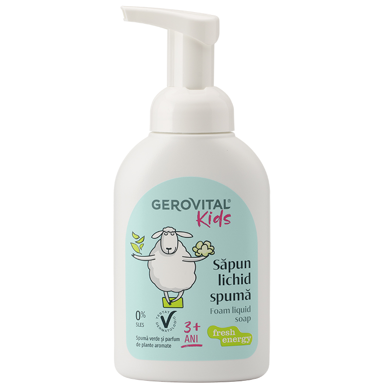 Poza produs Sapun lichid spuma Fresh Energy, Gerovital Kids, Farmec 300 ml
