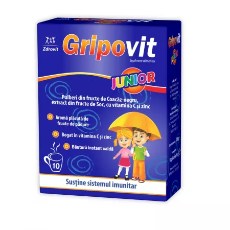 Poza produs Gripovit Junior, Zdrovit | 10 plicuri