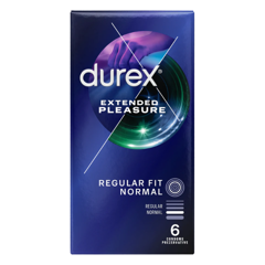 Prezervative Durex Extended Pleasure, Reckitt Benckiser | 6 buc
