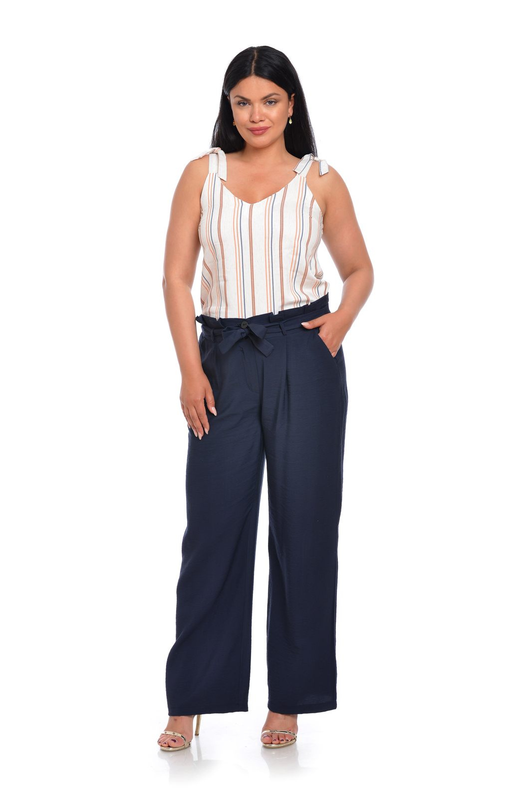 Poza produs Bluza vara cu bretele DV22BL41 crem/dungi, Dress to Impress | marimea 38
