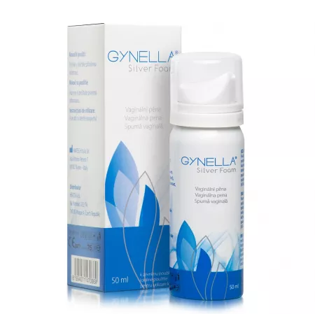 Poza produs Spuma pentru igiena intima Gynella Silver Foam, Heaton | 50 ml