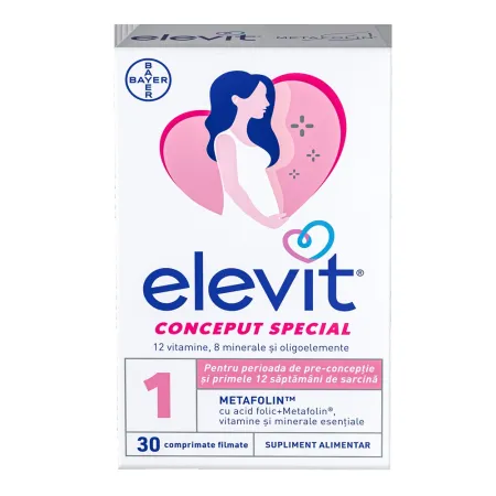 Poza produs Elevit 1, Bayer | 30 comprimate