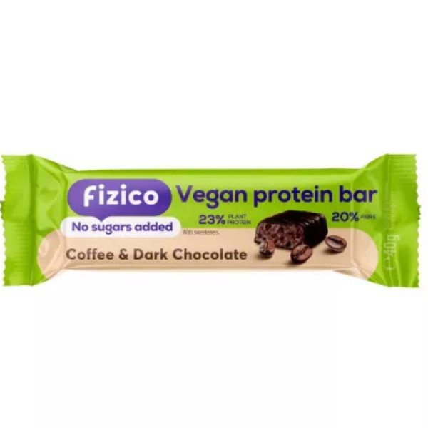 Poza produs Baton proteic cu cafea si ciocolata neagra vegan Fizico, Sly Nutritia | 40 g