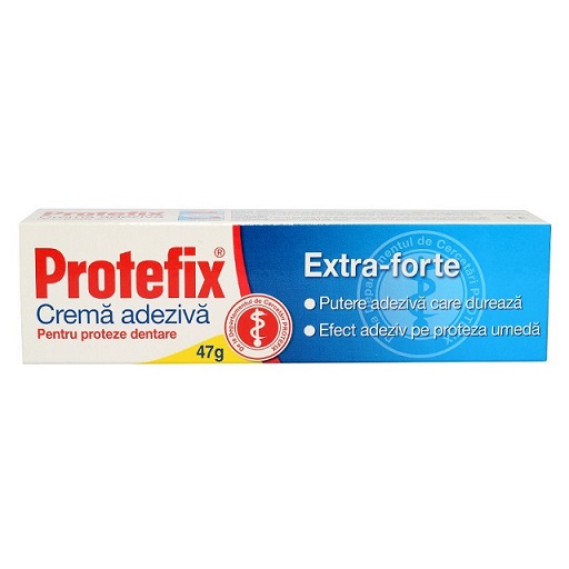 Poza produs Crema adeziva pentru fixarea protezei dentare Protefix Extra-Forte, 40 ml