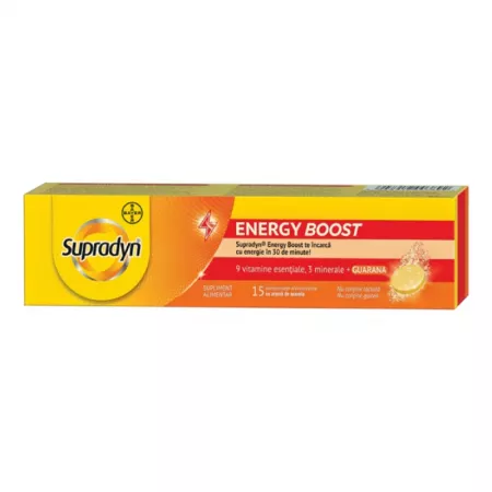Poza produs Supradyn Energy Boost, Bayer | 15 comprimate efervescente