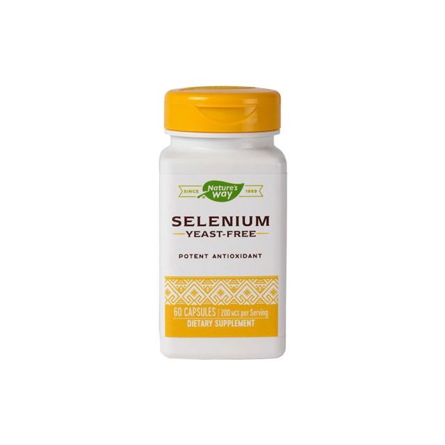 Poza produs Natures Way Selenium 200 mcg | 60 capsule