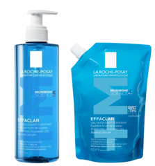 Gel spumant purifiant +M + rezerva Effaclar, La Roche-Posay | 400 + 400 ml