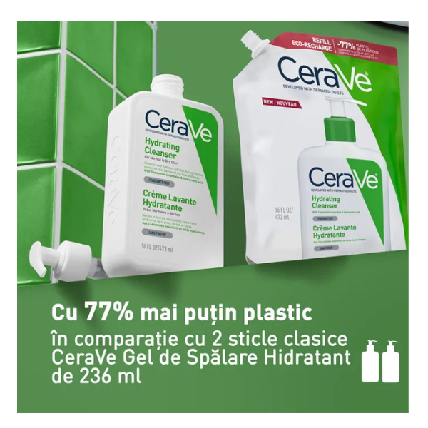 Poza produs Gel de spalare hidratant pentru ten normal-uscat - Rezerva, CeraVe | 473 ml
