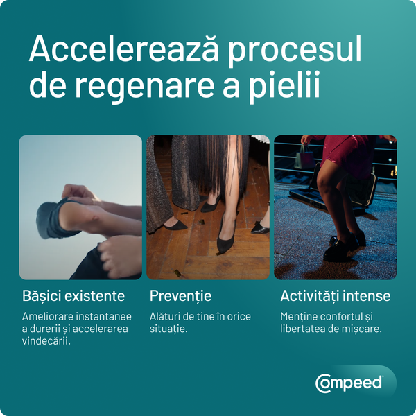 Poza produs Plasturi pentru basicile provocate de pantofii cu toc, Compeed | 5 bucati