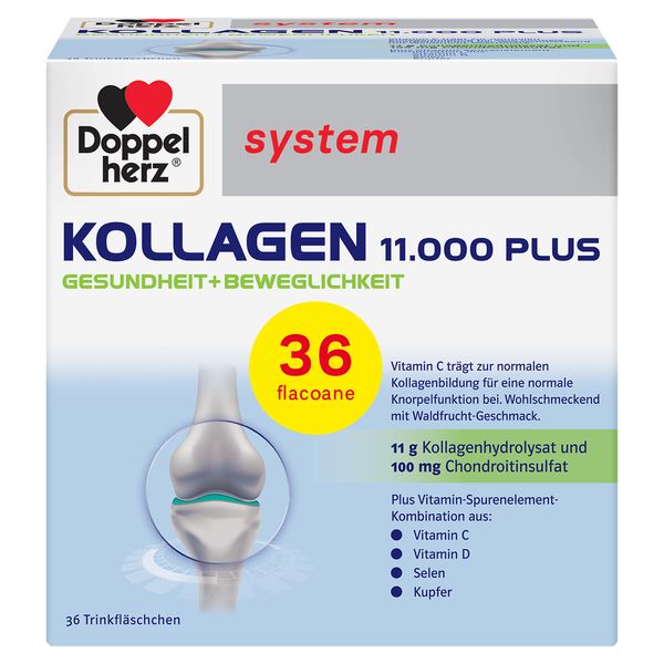 Kollagen 11.000 Plus, Doppelherz System | 36 flacoane — poza produs 2/5