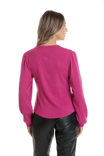 Poza produs Pulover dama CI25010 fucsia, Cesy | marimea S