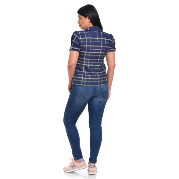 Poza produs Sacou dama DV22S40 bleumarin/carouri, Dress to Impress | marimea 36