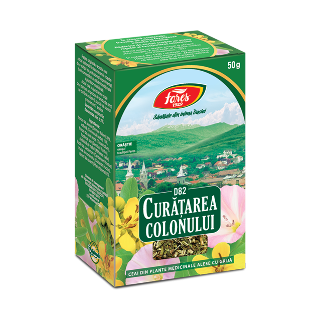 Poza produs Curatarea colonului, D82, ceai la punga, Fares | 50G