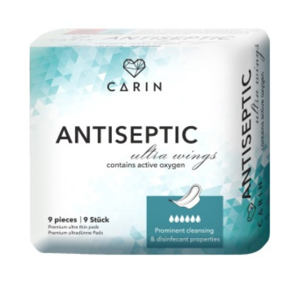 Poza produs ABSORBANTE CARINE ANTISEPTIC OXIGEN ACTIV X 9BUC