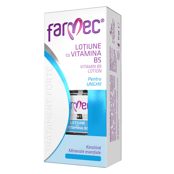 Lotiune cu Vitamina B5, Keratină și Complex Mineral MgCuZn, Farmec Tratament Forte | 11 ml — poza produs 2/2