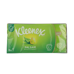 Batiste igienice cu balsam 4 straturi, Kleenex | 8 pachete