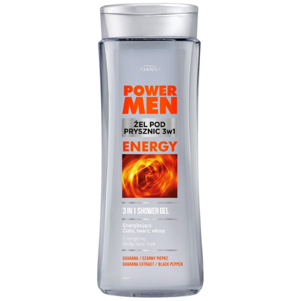 Poza produs Sampon si gel de dus 3 in 1 Power Men Energy, Joanna | 300 ml
