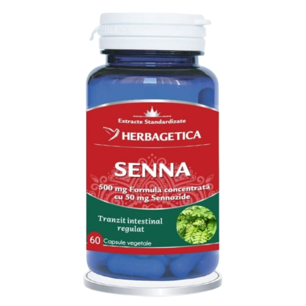 Poza produs Senna, Herbagetica | 60 capsule