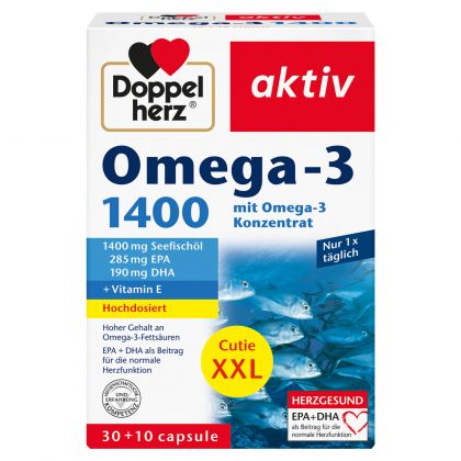 Poza produs Omega 3 1400 mg XXL, Doppelherz Aktiv | 40 capsule