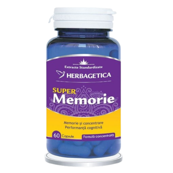 Poza produs Super Memorie, Herbagetica | 60 capsule