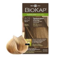 Vopsea de par Natural Light Blond 8.03 Nutricolor Delicato, Biokap | 140 ml