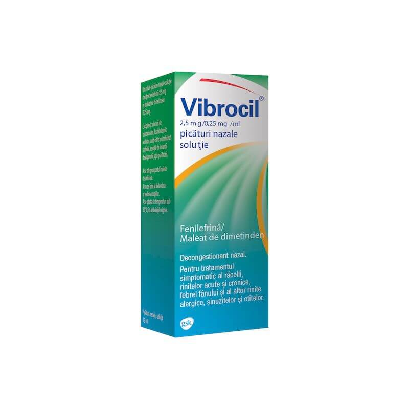 Poza produs Vibrocil picaturi nazale | 15 ml