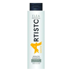 Sampon cu keratina pentru par uscat si deteriorat, Elea Artisto | 300 ml